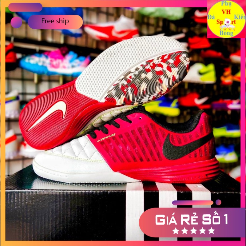Giày Đá Bóng Futsal Lunar Gato IC Đỏ Trắng