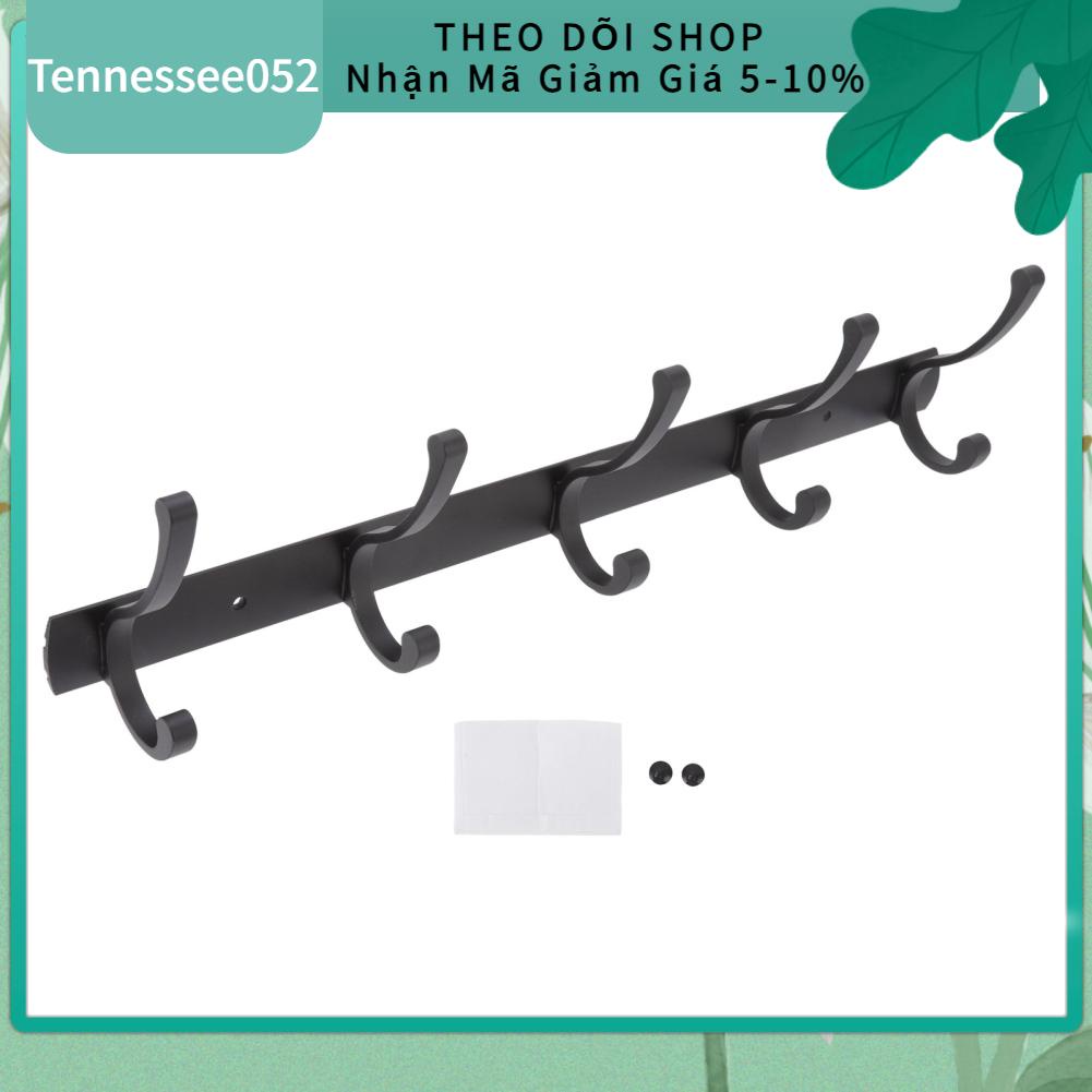 Tennessee052 Móc treo cửa Màu đen tối giản hiện đại 5 tường Phòng tắm bằng nhôm dày Cửa hàng áo
