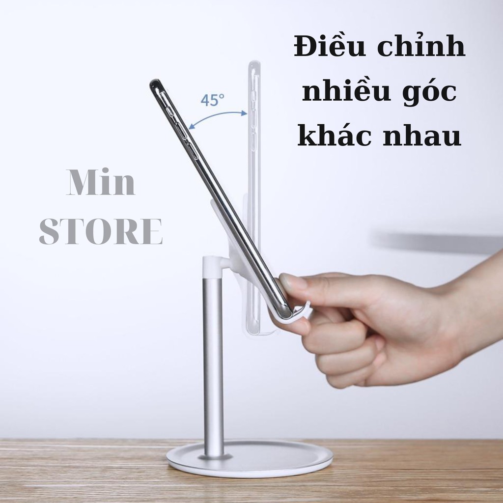 Giá Đỡ Điện Thoại/Máy Tính Bảng Chất Liệu Hợp Kim Nhôm Cao Cấp - Hàng Chất Lượng - Min STORE