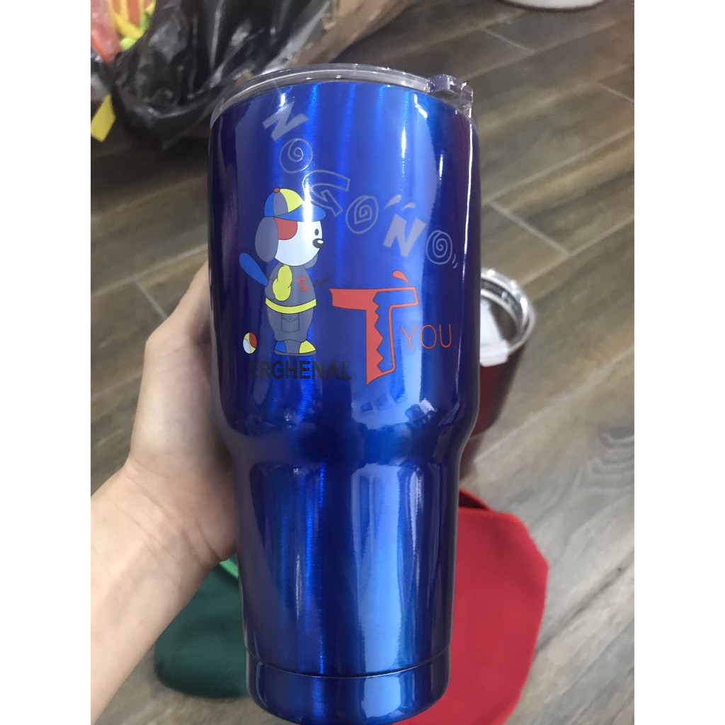 Combo Ly Giữ Nhiệt Thái Lan Tặng Kèm Ống Hút Inox + Túi Giữ Nhiệt + Nắp Chống Tràn | BigBuy360 - bigbuy360.vn
