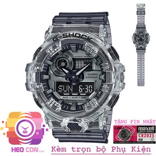 Đồng hồ Thể Thao Nam G-Shock GA-700SK-1ADR SKELETON Series Dây Đen Trong Suốt Full Phụ Kiện (Có Video SP Thực tế)