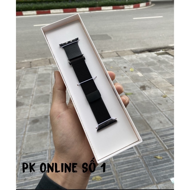 Dây thép Milanese Loop Mix Da COTEetCI [CHỐNG Gỉ Sét] cho apple watch Hàng Chính Hãng