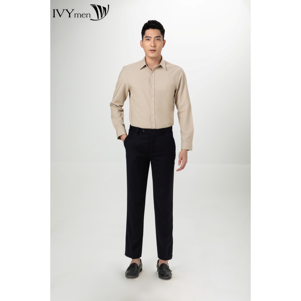Áo sơ mi trơn basic nam IVY moda MS 17E3324