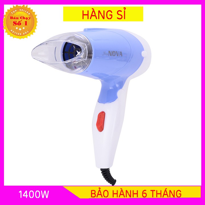 Máy sấy tóc mini tại nhà NOVA  công suất 1400W gấp gọn được