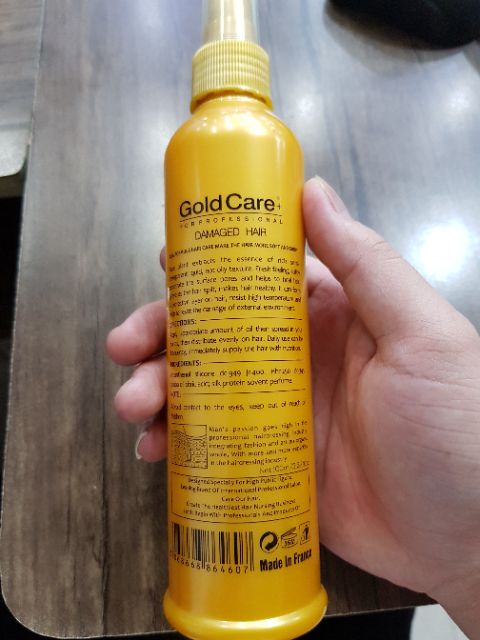 Xịt dưỡng tóc Gold Care