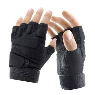 Găng tay Blackkhaws cụt ngón màu đen,găng tay đi xe máy,đi phượt