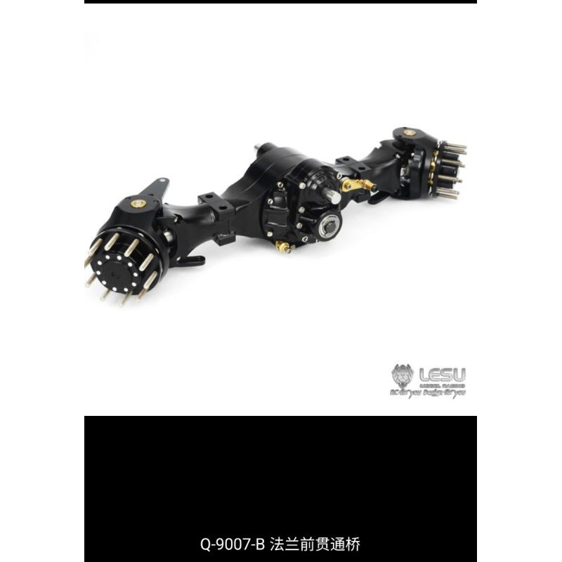 Bộ cầu dẫn động 1/14 8x8 models Q900 Full kim loại Lesu