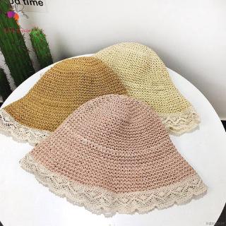Nón cối phối ren cho nữ