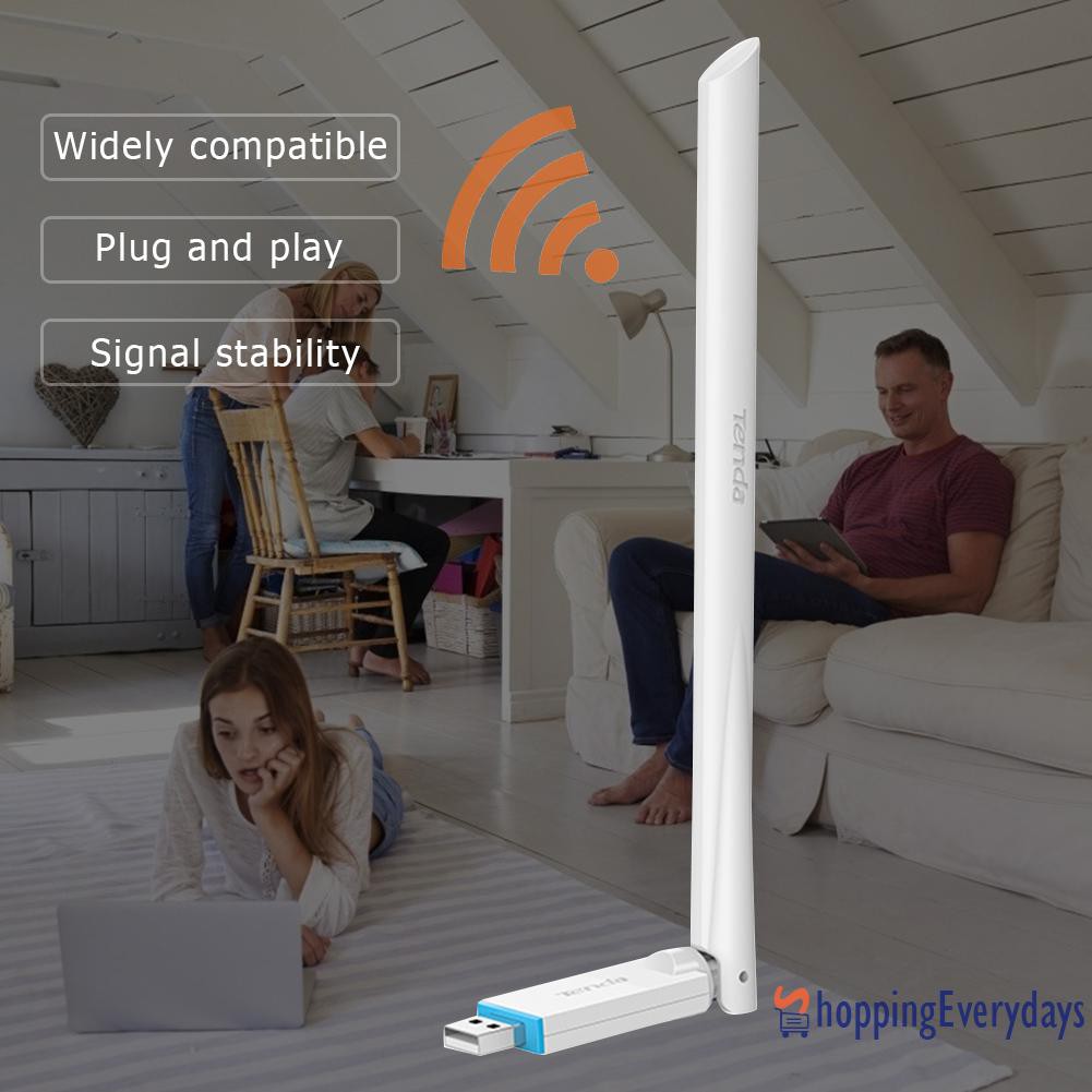 SV Usb Wifi 2.0 Không Dây Tenda U2 Với Ăng Ten 6dbi | BigBuy360 - bigbuy360.vn