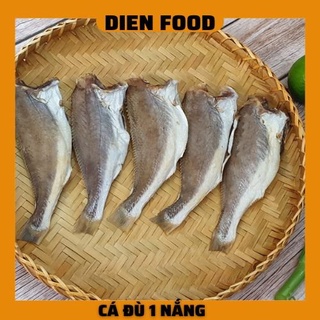 Khô cá đù một nắng loạ trung, ngọt thịt cam kết không mặn khay 500gr