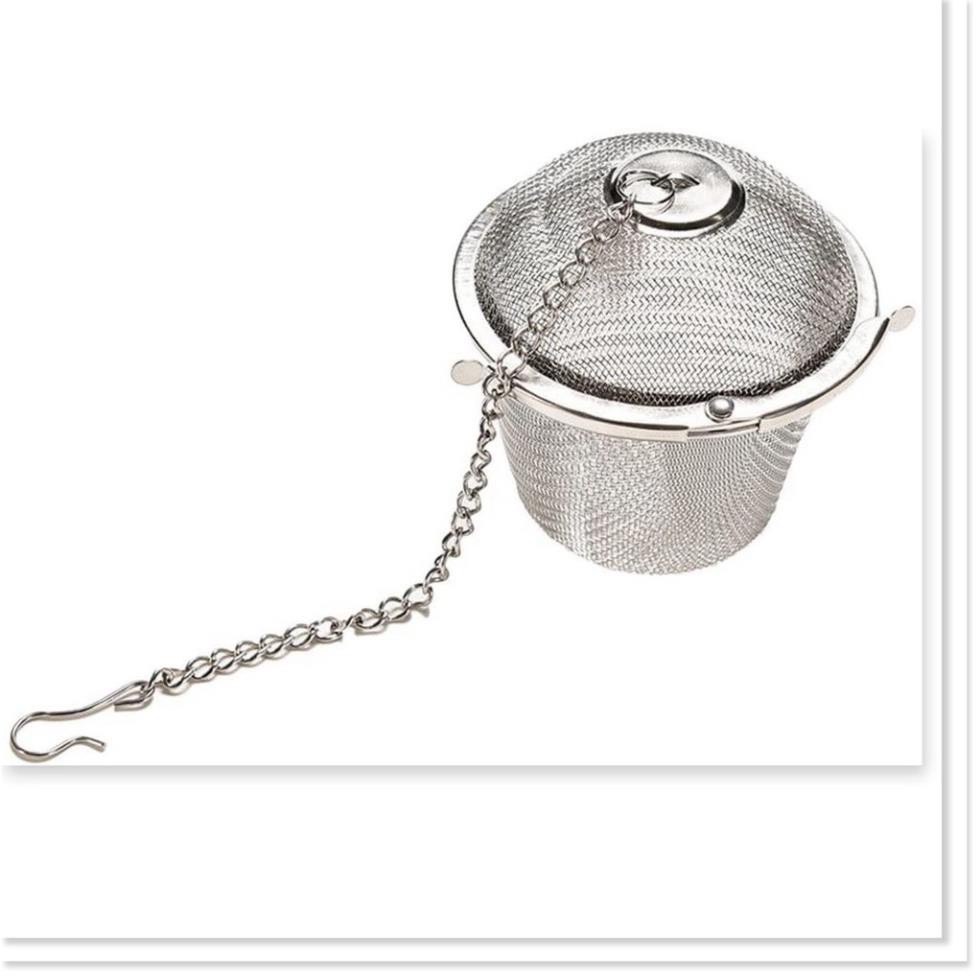 Dụng cụ lọc trà và gia vị inox - Bóng đựng gia vị/ lọc trà bằng thép không gỉ dùng nấu lẩu