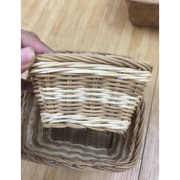 Khay Mây Tre Đan Xuất Khẩu Đựng Đồ Trong Gia Đình .