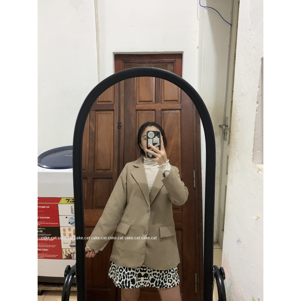 [Có sẵn] ÁO BLAZER TÚI NẮP 2 CÚC STYLE HÀN QUỐC