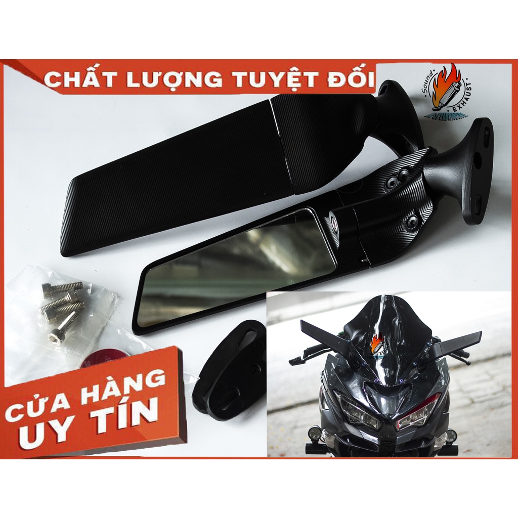 Gương Cánh Gió H2 Chất Liệu Nhôm CNC Gắn Được Mọi Dòng Xe