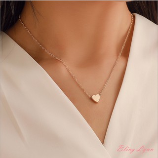 JA01-Women's love jewelry necklace simple Korean version small clear hip hop pendant