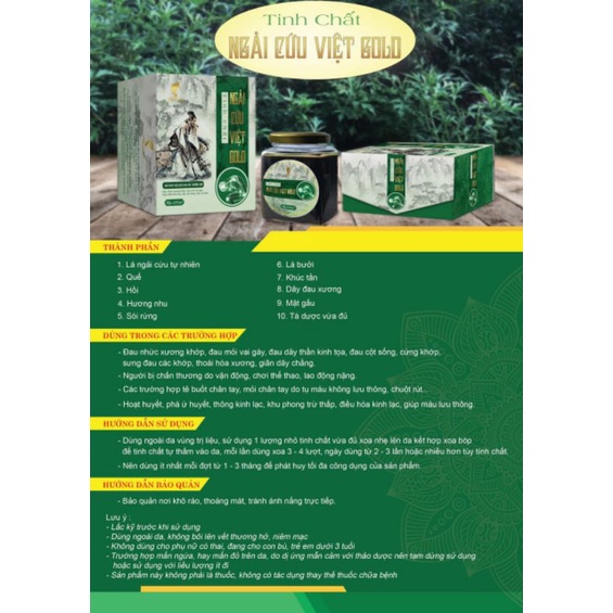 Tinh dầu ngải cứu Việt
