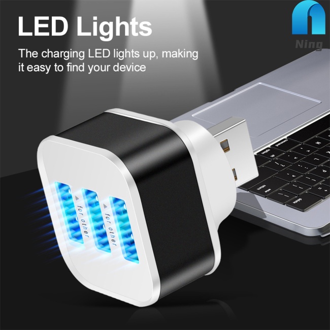Đầu Chia 3 Cổng Usb 3 Cổng Tốc Độ Cao Tiện Dụng Mang Theo Du Lịch
