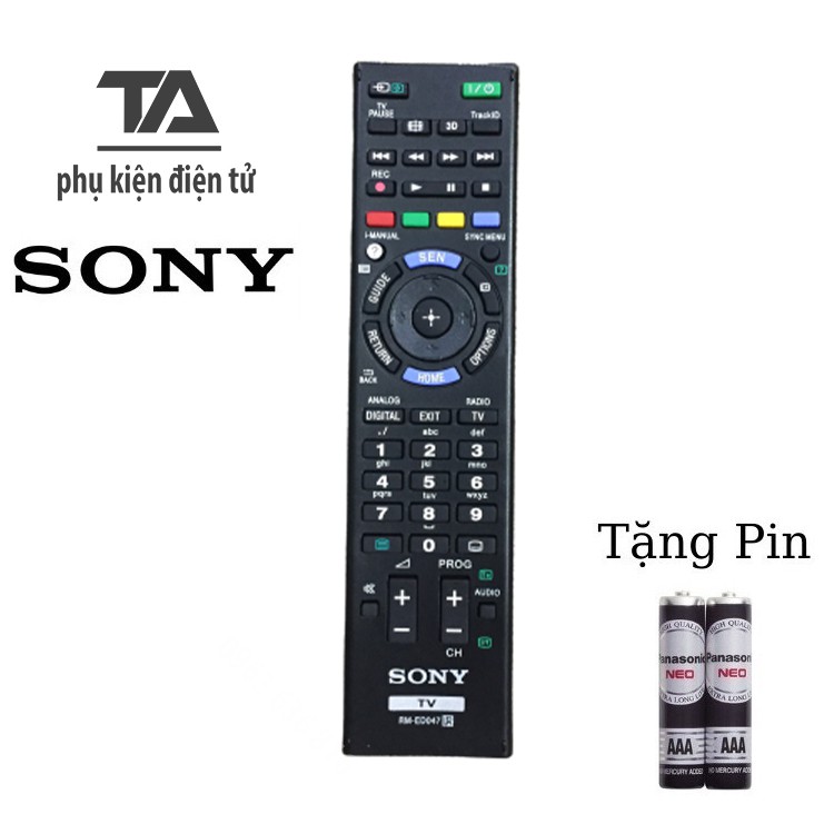 [FREESHIP 50K] Remote tivi sony ✔ Điều khiển Tivi Sony RM ED047 - CHÍNH HÃNG