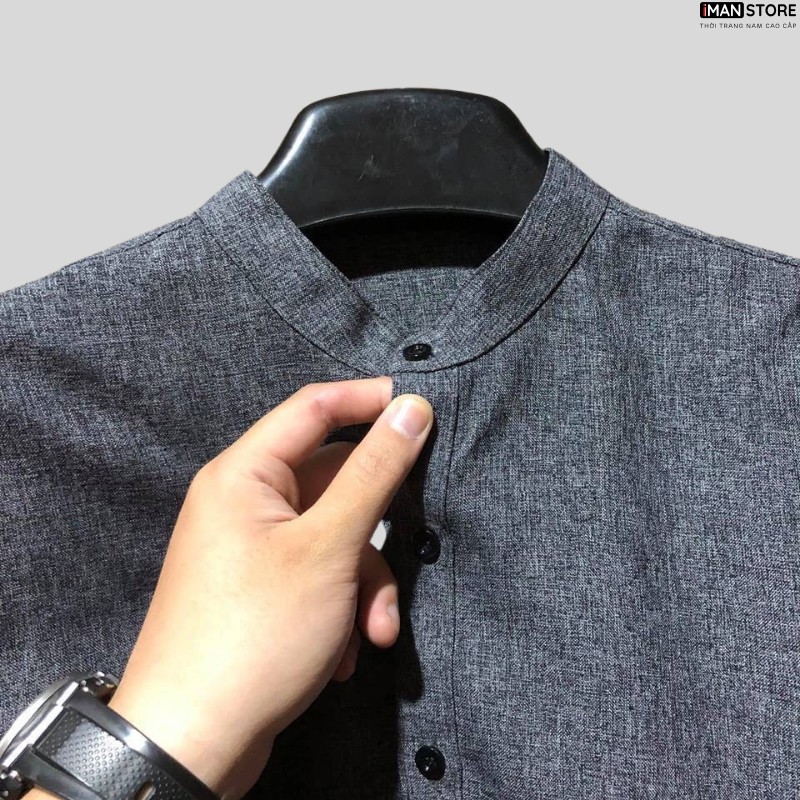 Áo Sơ Mi Nam Cổ Tàu VẢI ĐŨI, Sơ Mi Nam Hàn Quốc Dài Tay Chất Vải Đũi Cao Cấp, Thoáng Mát, Bền ĐẸP | BigBuy360 - bigbuy360.vn