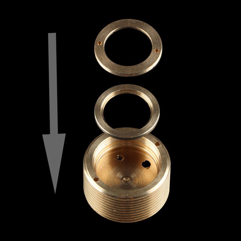 Bộ Chuyển Đổi Vòng Đồng Từ 20mm Sang 17mm / 22mm Sang 17mm Cho Đèn Pin Convoy S21A M21A S11