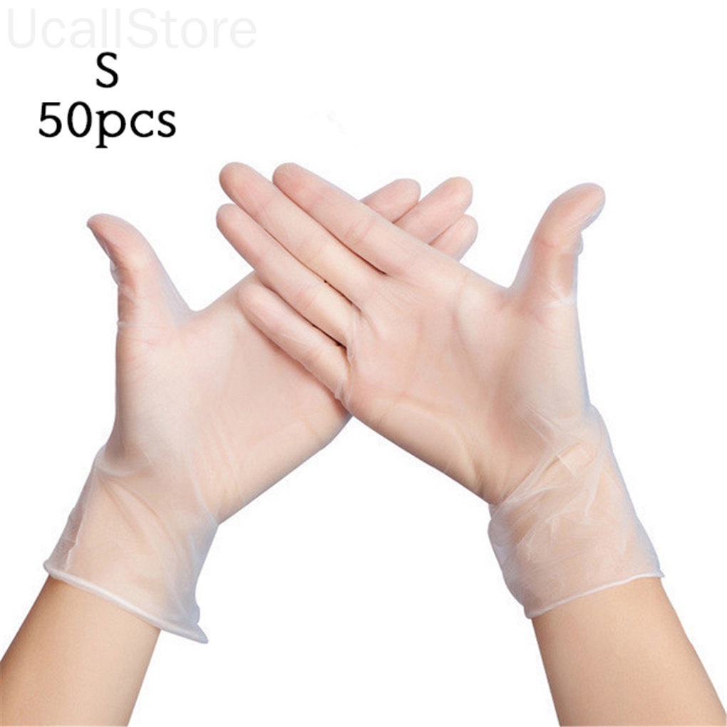 Set 50 Găng Tay Cao Su Latex Chống Trượt Bảo Vệ Tay Khi Rửa Chén / Làm Móng Trong Nhà Tiện Dụng Cho Gia Đìnhosewho1