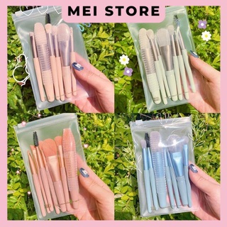 Bộ cọ trang điểm make up cá nhân 8 cây tặng kèm túi zip Vintage