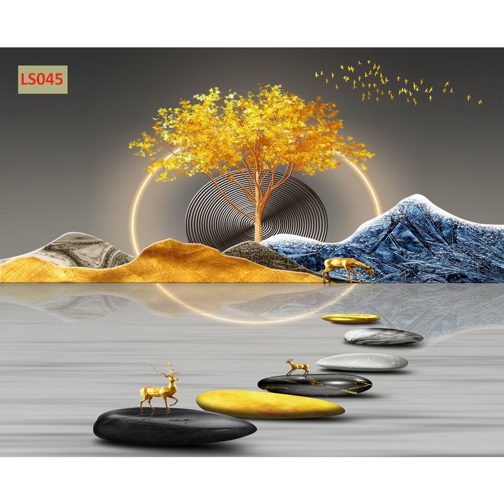 Lam Sóng Dán Tường Hiện Đại, Đơn Giản Dễ Thi Công 3D 5D