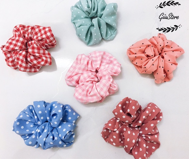 Buộc tóc Scrunchies mẫu mới (hình shop chụp thật)