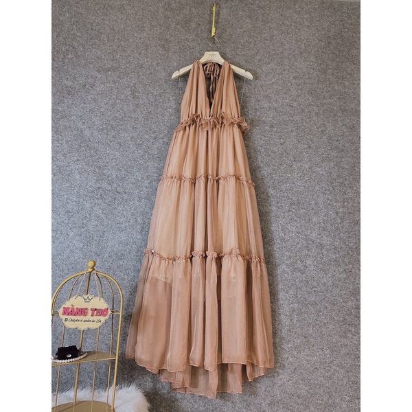 Đầm Dự Tiệc Maxi bọt biển ánh cầu vòng