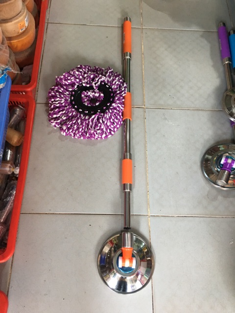 Cây lau nhà xoay 360 ,chốt vặn ngang .