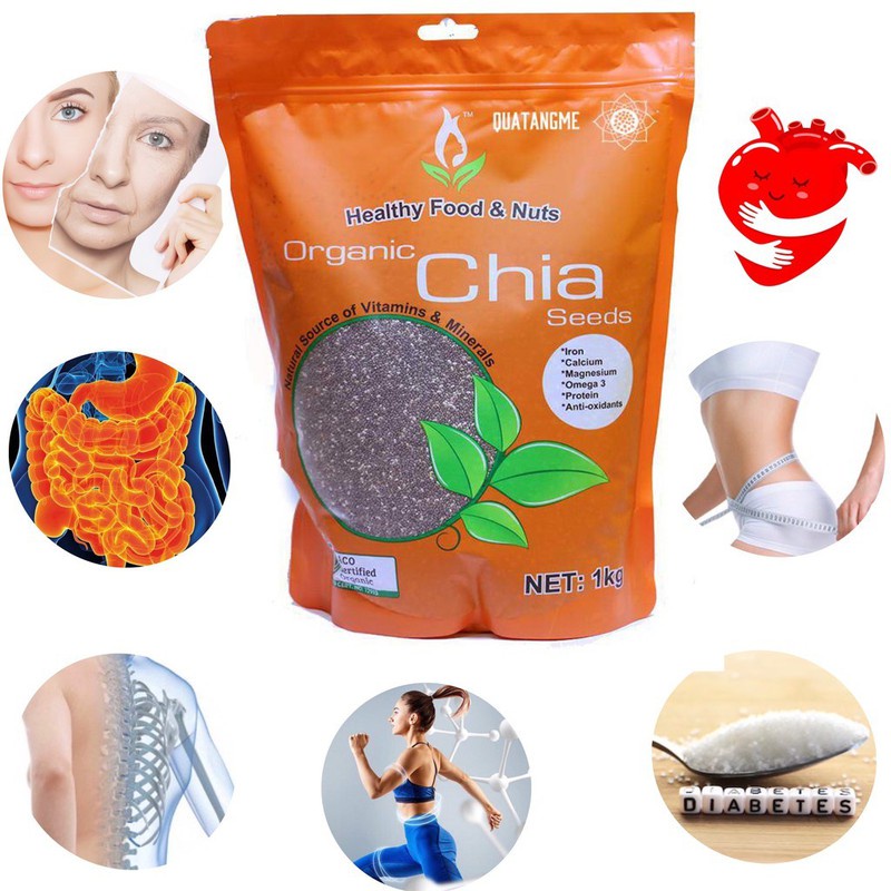 HẠT CHIA ÚC UC HEALTHY FOOD &amp; NUTS ORGANIC CHIA SEEDS CHÍNH HÃNG - 8286