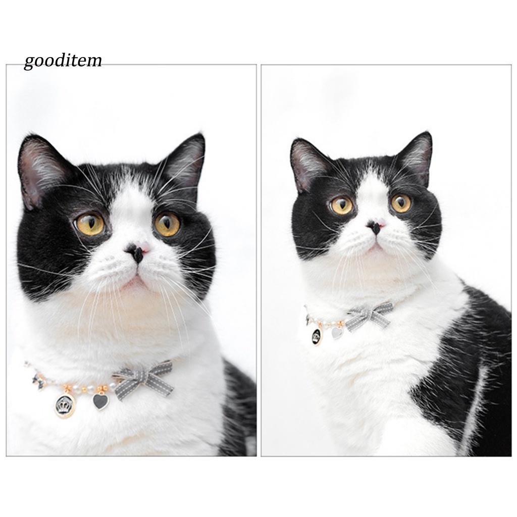 Vòng cổ Mặt Hình Mèo Trang Trí Tinh Tế Dễ Thương Cho Thú Cưng