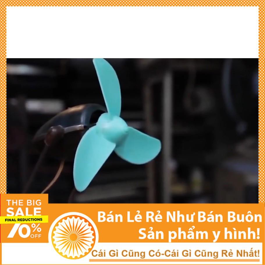 Cánh Quạt Con Cóc Mini 11Cm 3 Cánh Xanh