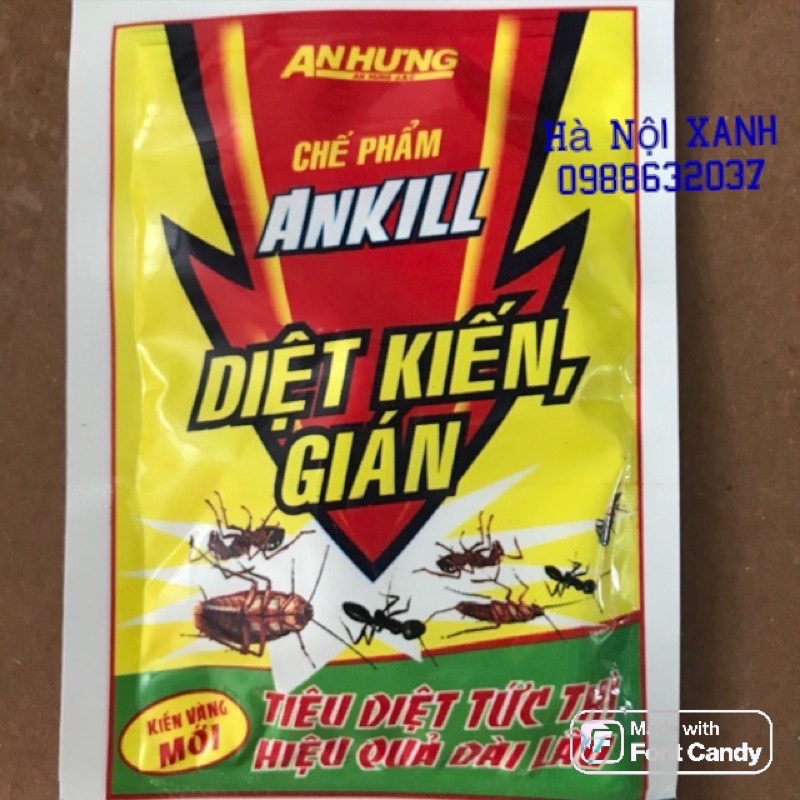 Chế phẩm diệt kiến , gián ANKILL (10gói)