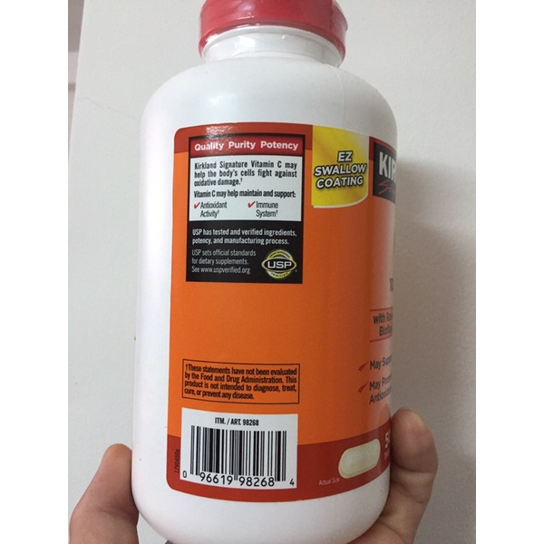 Viên uống vitamin C Kirkland 1000mg hộp 500 viên