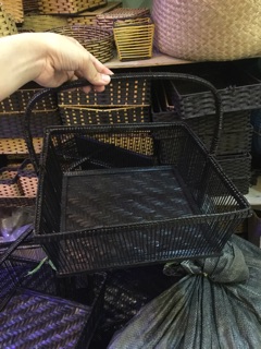 combo 2 giỏ tre và 1 giỏ cắm hoa