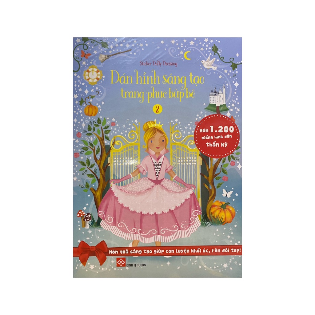 Sách - Dán hình sáng tạo trang phục búp bê ( Đinh Tị )