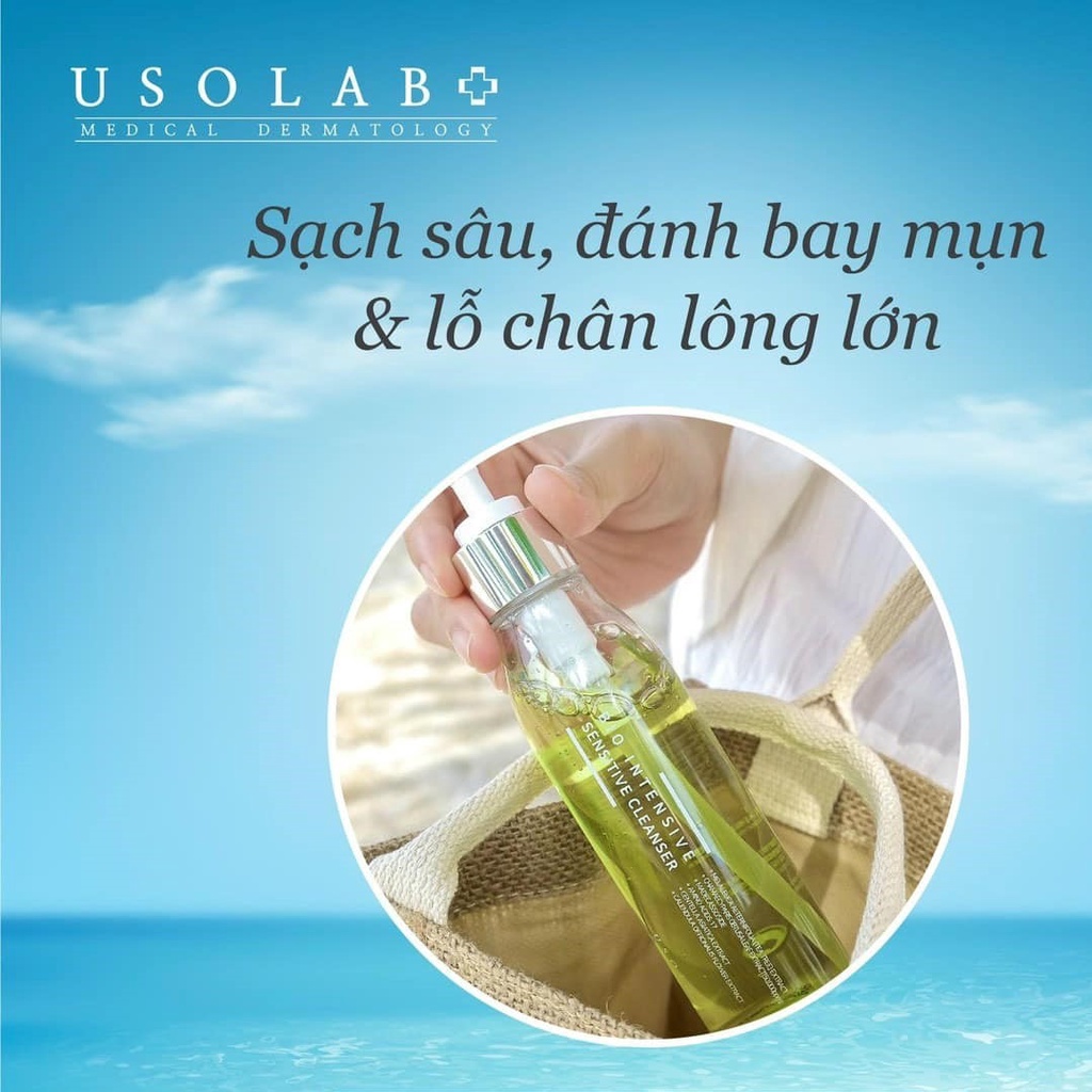 Gel Rửa Mặt Da Dầu - Nhạy Cảm - Lão Hóa USOLAB BIO INTENSIVE REPAIR – SENSITIVE – BRIGHTENING CLEANSER