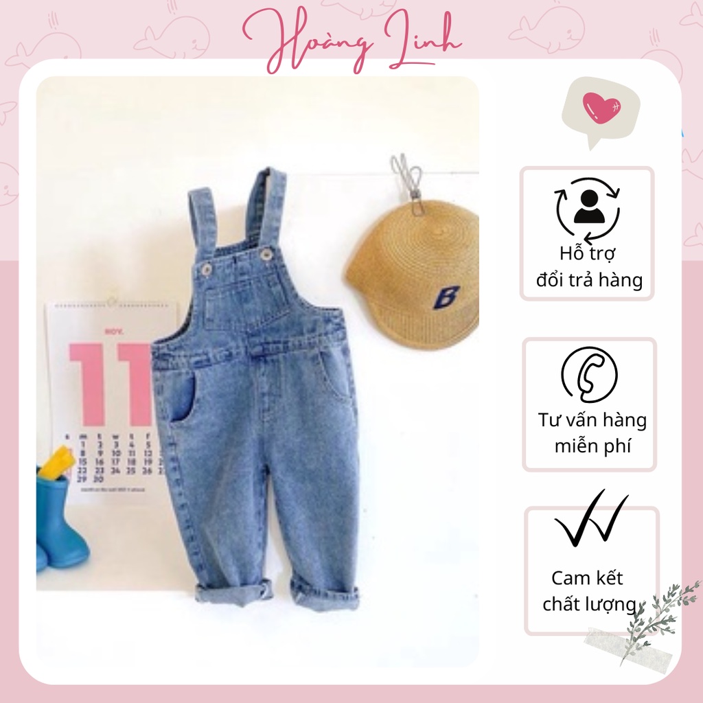 Yếm  Jean Cho Bé Trai Và Bé Gái  Mặc  Siêu Dễ Thương 03