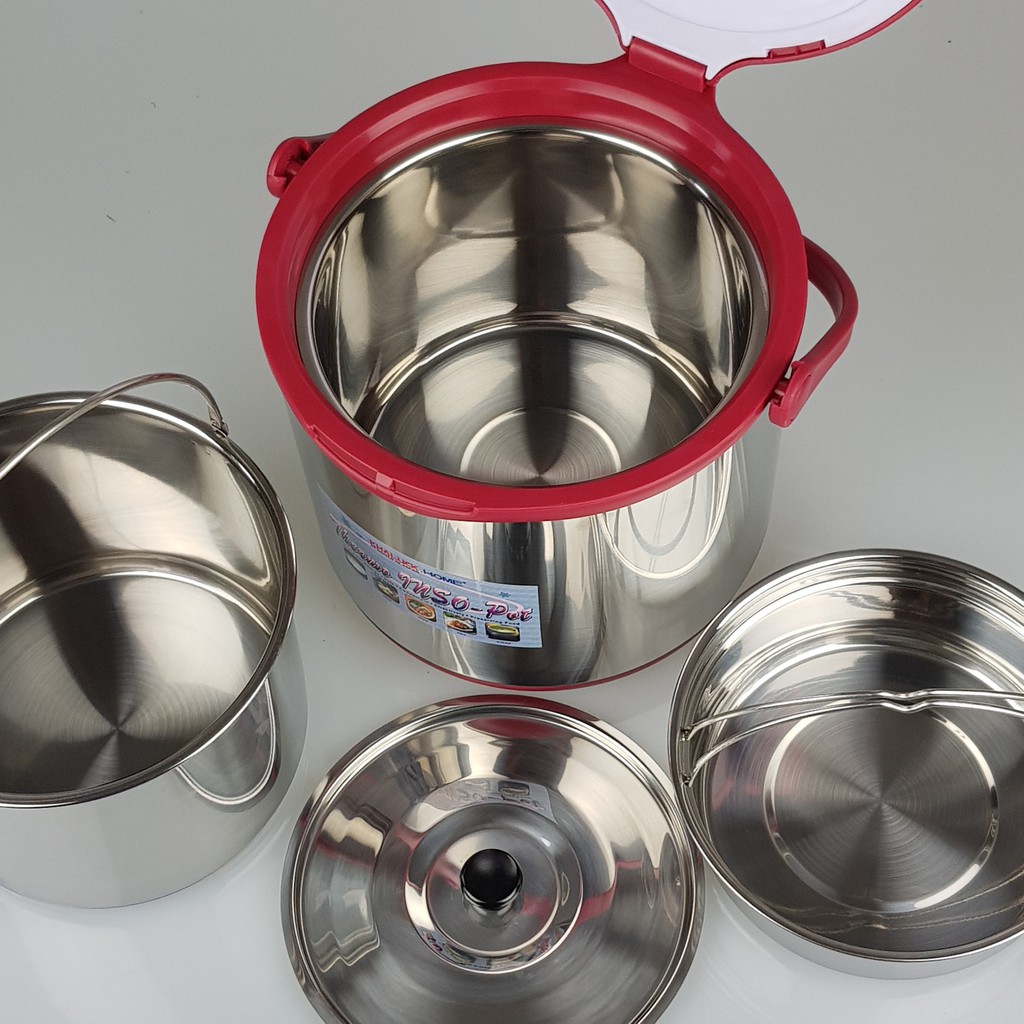 Nồi ủ Thermo 6Lít KHALUCK KL-711 có khay inox đựng thức ăn