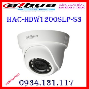 Camera Dome HDCVI Dahua HAC-HDW1200SLP-S3 - 2MP