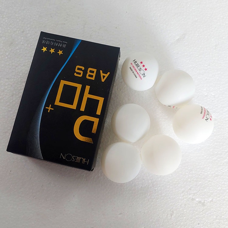 Quả bóng bàn Huieson 40+ hộp 6 bóng ⚡Bóng bàn ABS luyện tập tiêu chuẩn 3 sao dùng tập luyện - thi đấu