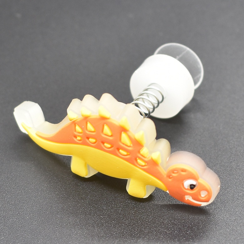 Nút Bấm Hình Khủng Long Nhiều Màu Sắc Trang Trí Giày crocs Jibbitzpins diy