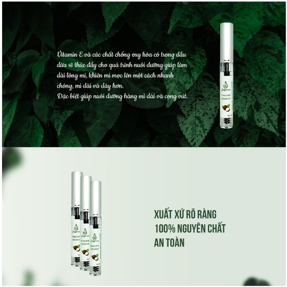 Mascara dầu dừa JULYHOUSE nguyên chất giúp dưỡng mi, giữ ẩm, dài mi, chân mày