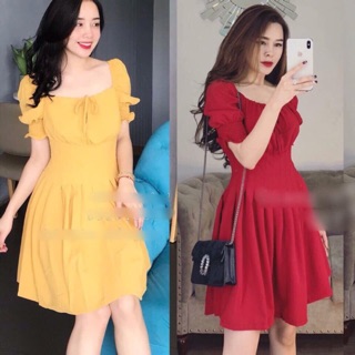 Đầm voan xòe