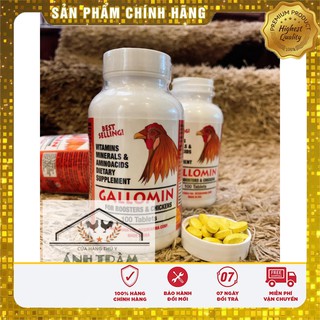 [CHÍNH HÃNG] GALLOMIN Thuốc bổ Không Gây Nóng Chiến Kê Nhập Mỹ -100 viên