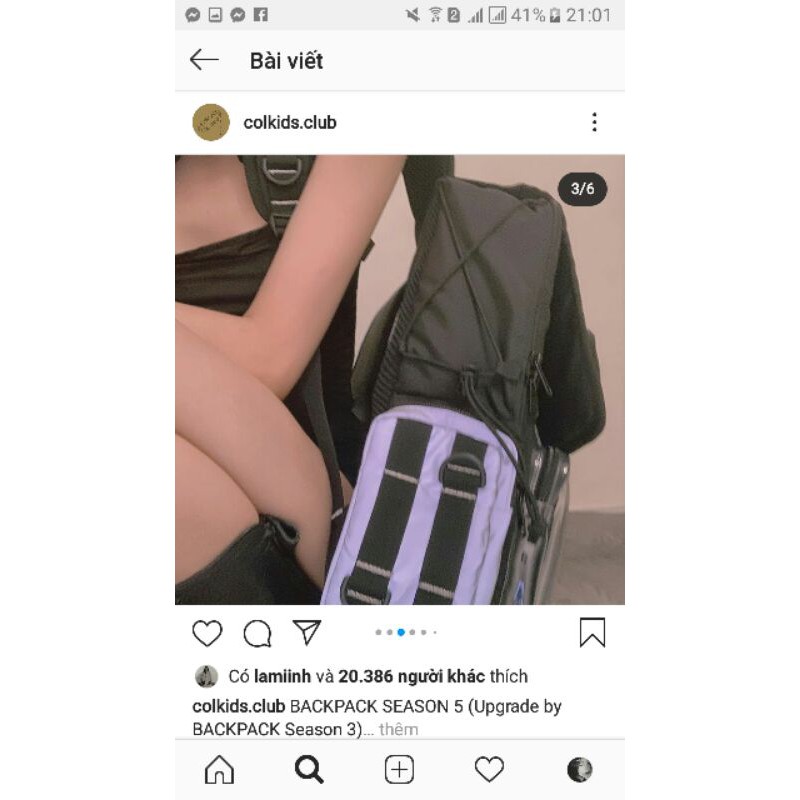 Backpack season5 Colkids Real bao check