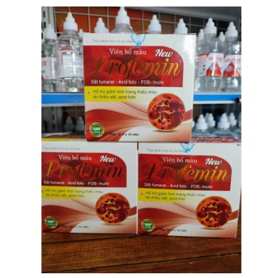 Viên bổ máu Profemin, Viên sắt bổ máu hỗ trợ thiếu máu acid folic bổ xung vitamin cho cơ thể thích hợp mọi lứa tuổi