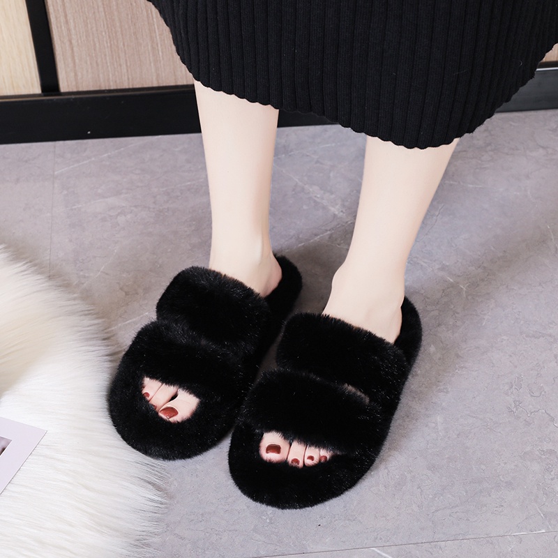 ❤Dép Bông Đi Trong Nhà Đế Dày Phong Cách Hàn Quốc Cho Nữ