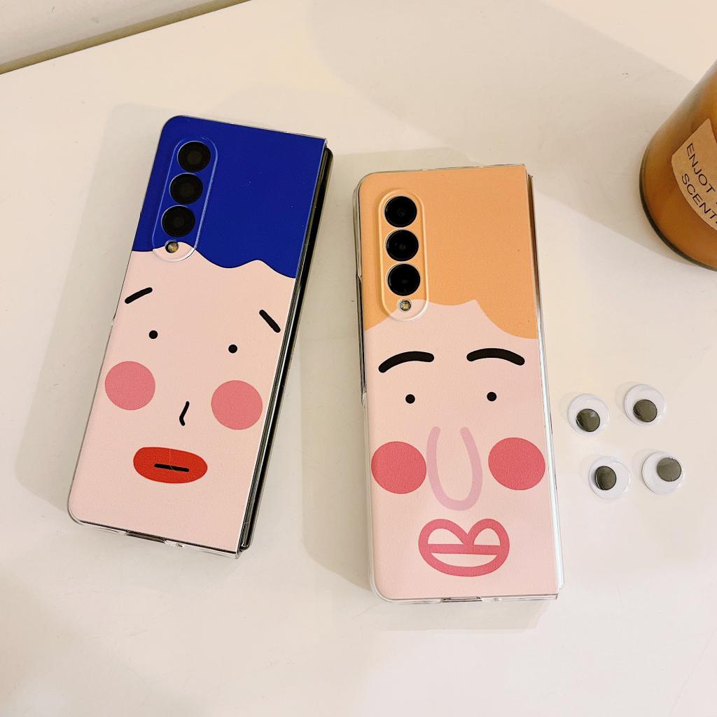 Ốp Điện Thoại Hình Đôi Mắt Ba Chiều Thời Trang Cho Samsung Z Fold4 / Z Fold3